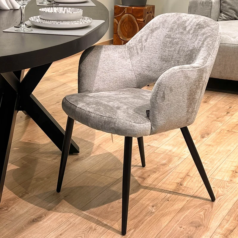 Chaise en tissu, 58x63,5xH80cm - MILLIE