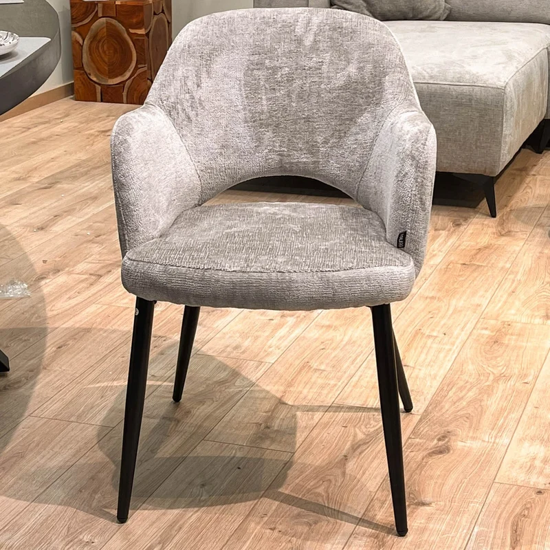 Chaise en tissu, 58x63,5xH80cm - MILLIE