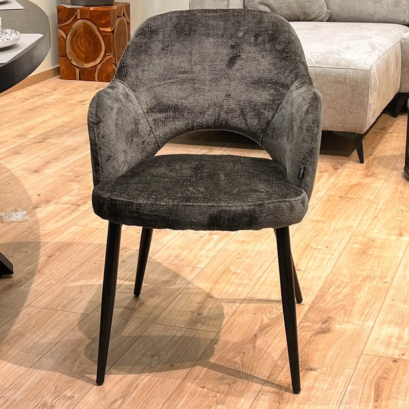 Chaise en tissu, 58x63,5xH80cm - MILLIE