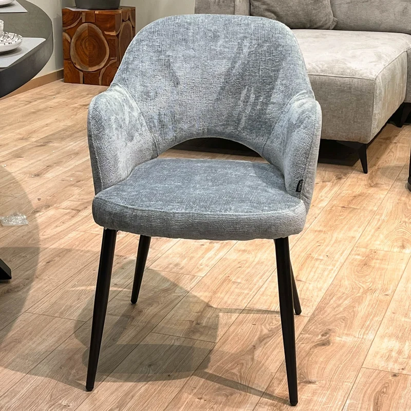 Chaise en tissu, 58x63,5xH80cm - MILLIE