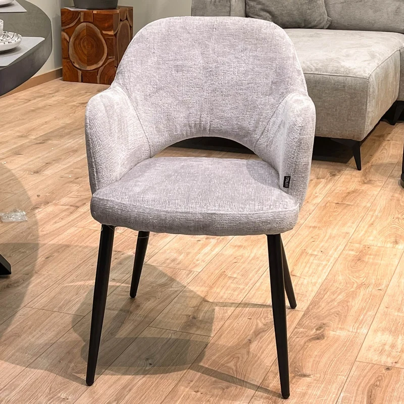 Chaise en tissu, 58x63,5xH80cm - MILLIE