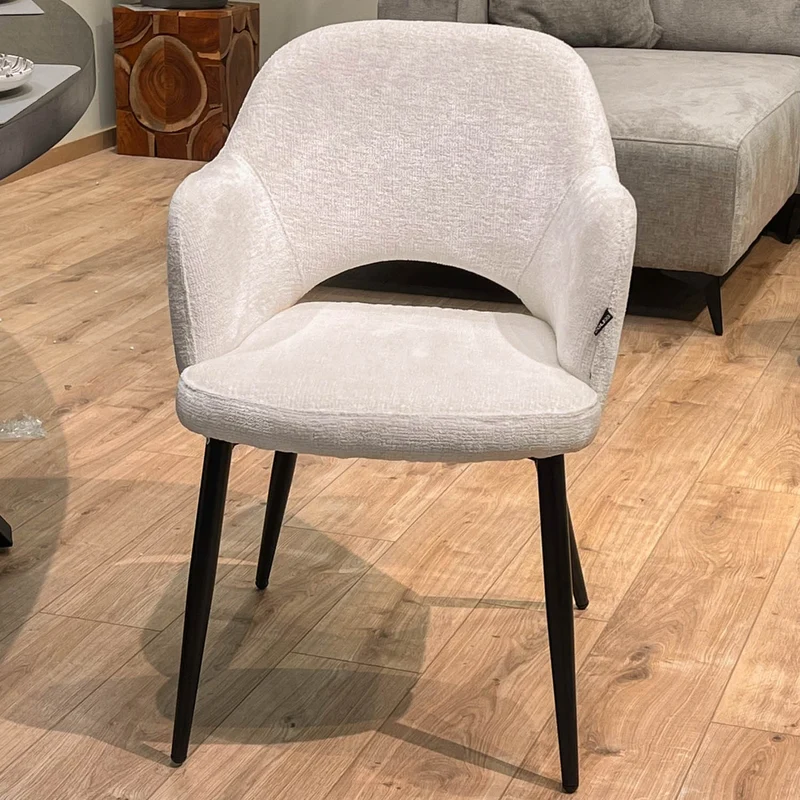 Chaise en tissu, 58x63,5xH80cm - MILLIE