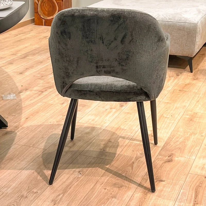 Chaise en tissu, 58x63,5xH80cm - MILLIE