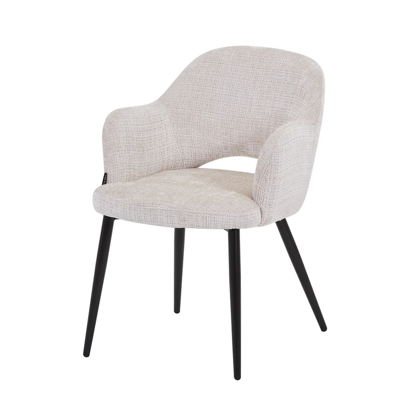 Chaise en tissu, 58x63,5xH80cm - MILLIE