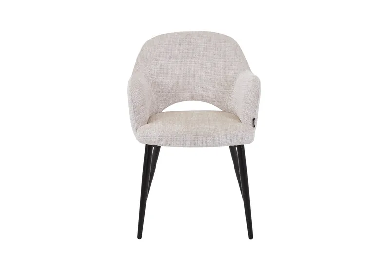 Chaise en tissu, 58x63,5xH80cm - MILLIE