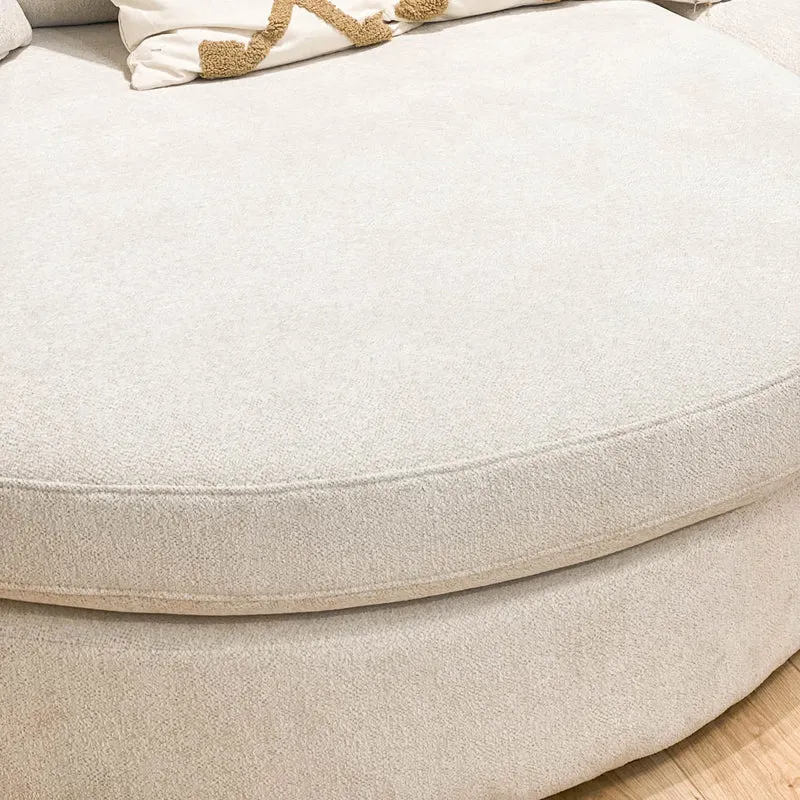 Grand Canapé d'Angle modulable 9-10 places en tissu 393x320xH94 cm - MARDINI