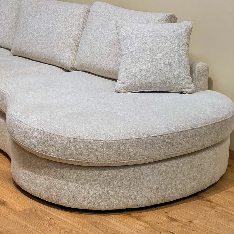 Grand Canapé d'Angle modulable 9-10 places en tissu 393x320xH94 cm - MARDINI
