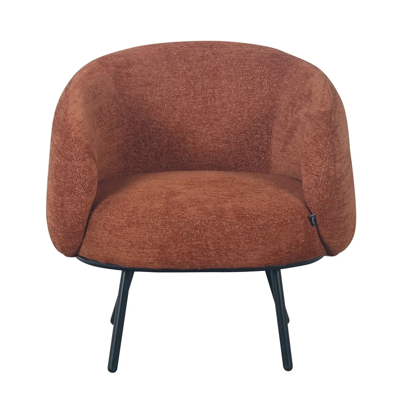 Fauteuil CLOUD arrondi en tissu haute qualité, 74x68xH74 cm