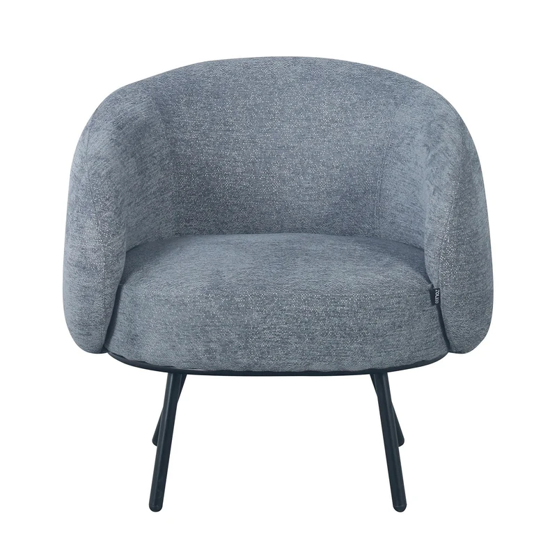 Fauteuil CLOUD arrondi en tissu haute qualité, 74x68xH74 cm