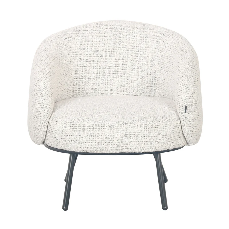 Fauteuil CLOUD arrondi en tissu haute qualité, 74x68xH74 cm