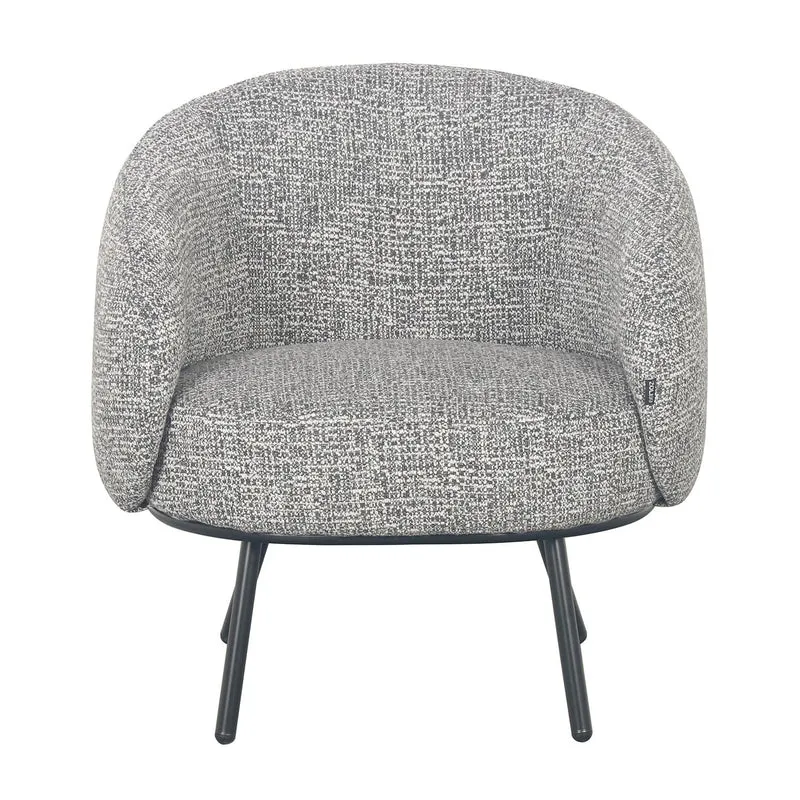 Fauteuil CLOUD arrondi en tissu haute qualité, 74x68xH74 cm