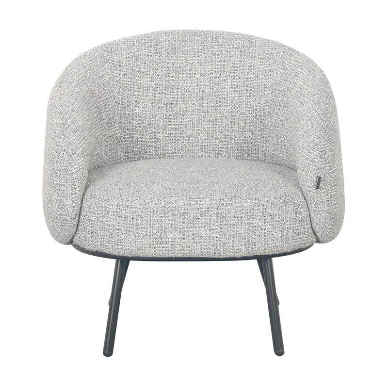 Fauteuil CLOUD arrondi en tissu haute qualité, 74x68xH74 cm