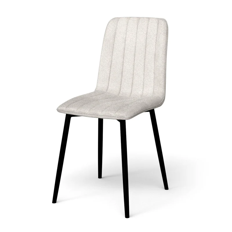 Chaise en velours anti tache rembourrée, 43x53xH91cm-DORIA