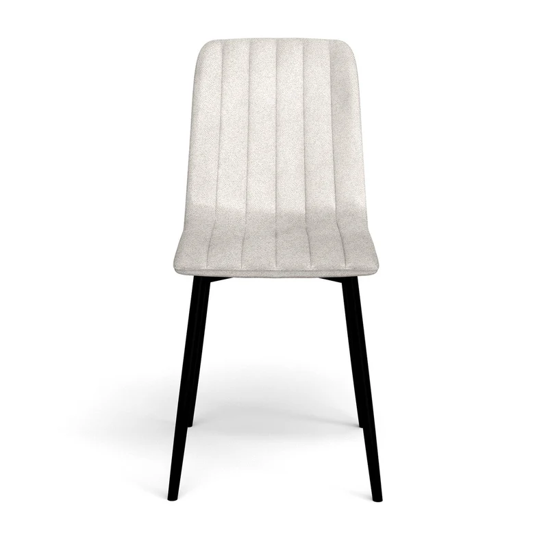 Chaise en velours anti tache rembourrée, 43x53xH91cm-DORIA