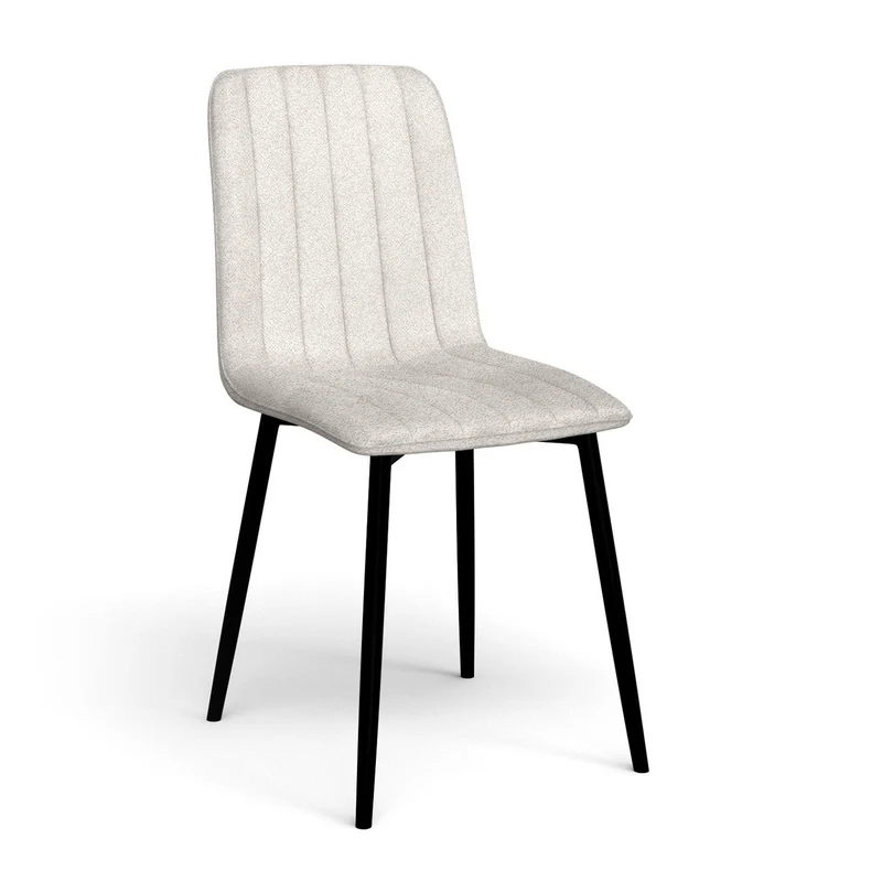 Chaise en velours anti tache rembourrée, 43x53xH91cm-DORIA