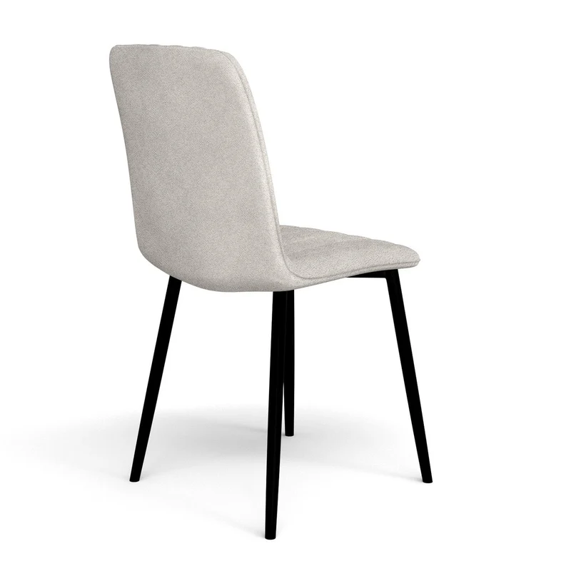 Chaise en velours anti tache rembourrée, 43x53xH91cm-DORIA