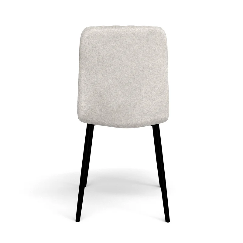 Chaise en velours anti tache rembourrée, 43x53xH91cm-DORIA