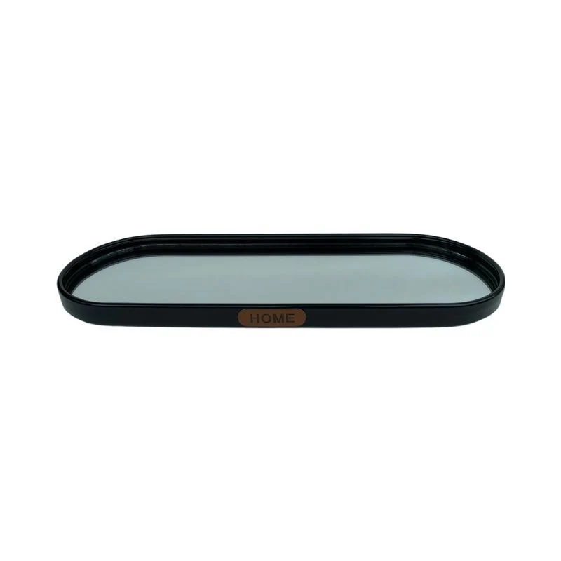 Plateau de presentation miroir ovale, 30x10cm