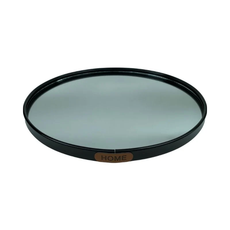 Plateau de presentation miroir rond, D29cm