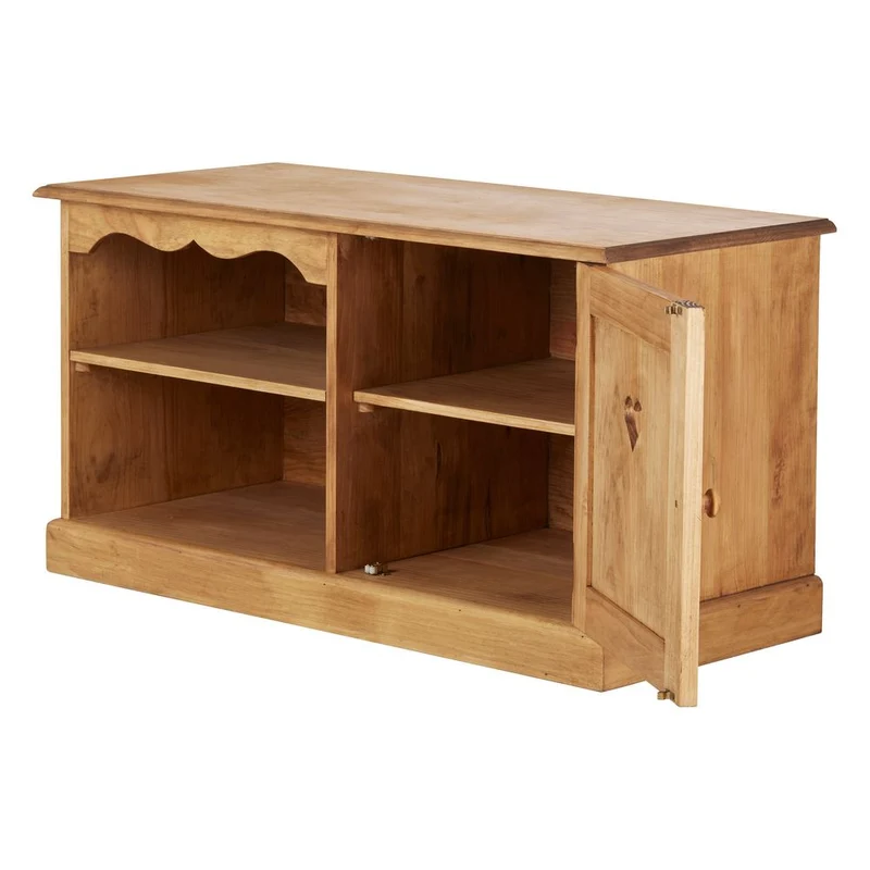 Meuble TV en bois pin savoyard 100 cm - Région