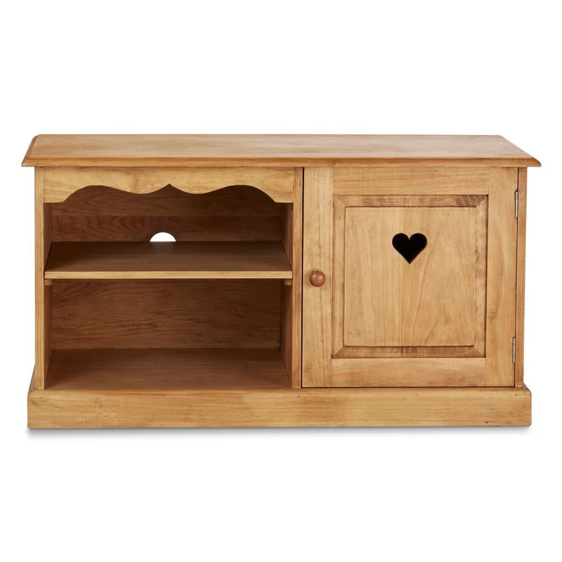 Meuble TV en bois pin savoyard 100 cm - Région