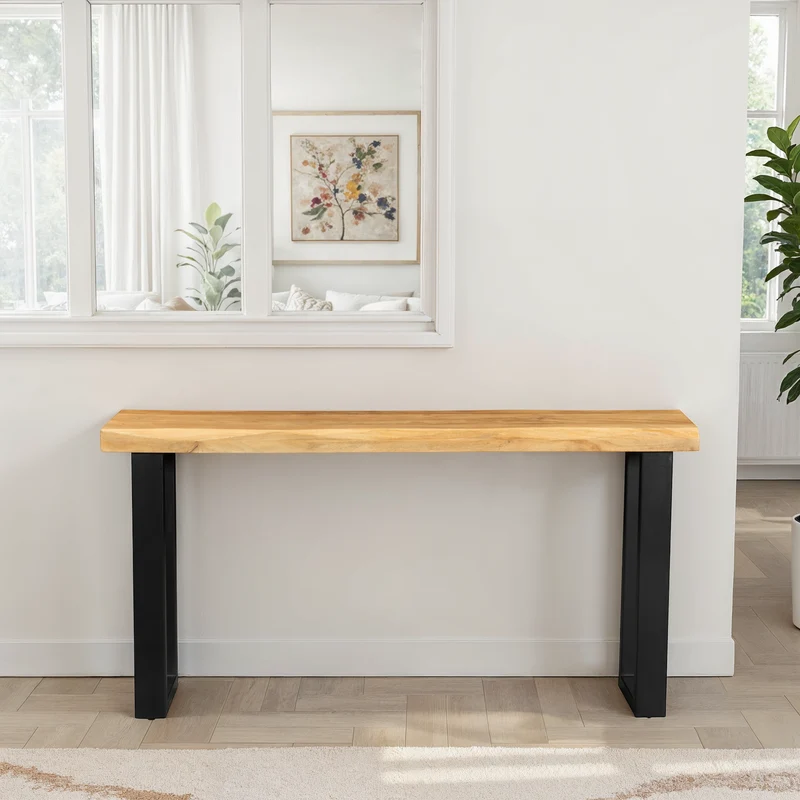 Flavia Console en bois de manguier, 150x40xH76CM
