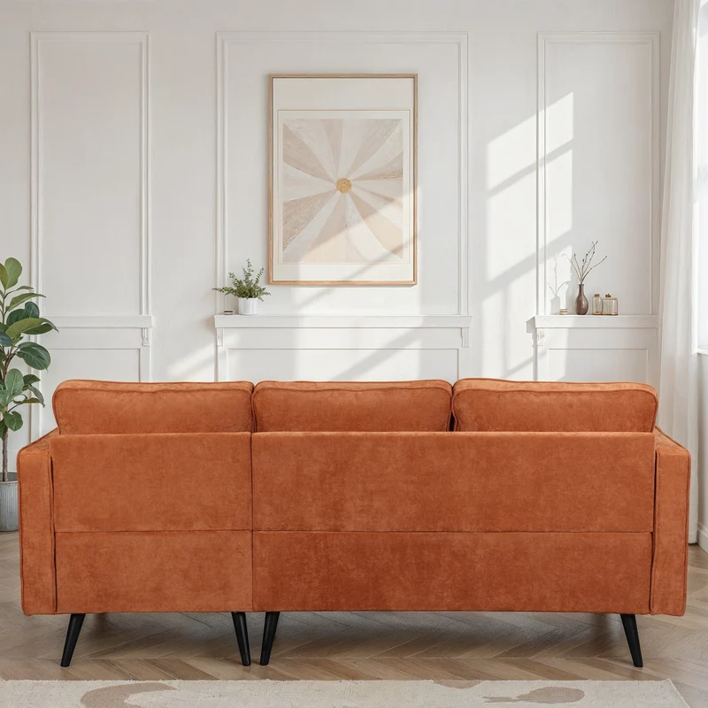 Canapé d'angle en tissu anti tache, 210x149xH91CM - SASHA