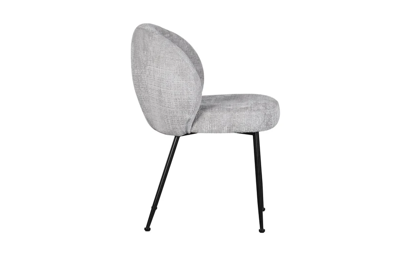 Chaise en tissu anti tache, 58x60xH82,5CM - SHIREL