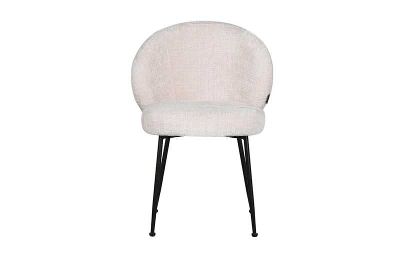 Chaise en tissu anti tache, 58x60xH82,5CM - SHIREL