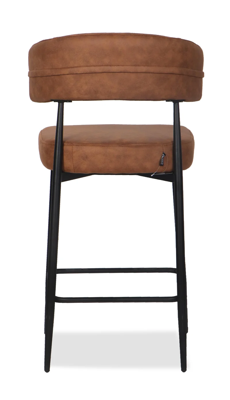 Chaise Haute Tabouret de bar en tissu anti tache, 51x51xH96CM - YAARA ( 65 cm hauteur assise)