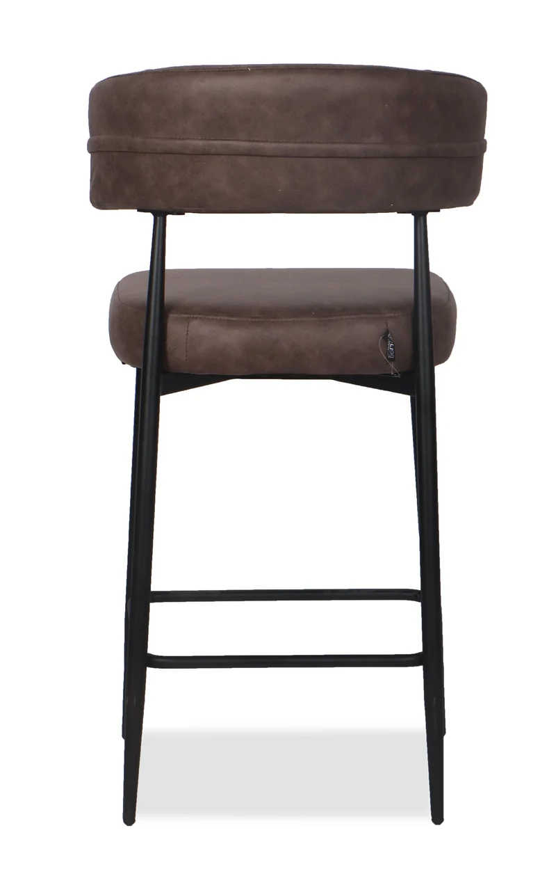 Chaise Haute Tabouret de bar en tissu anti tache, 51x51xH96CM - YAARA ( 65 cm hauteur assise)