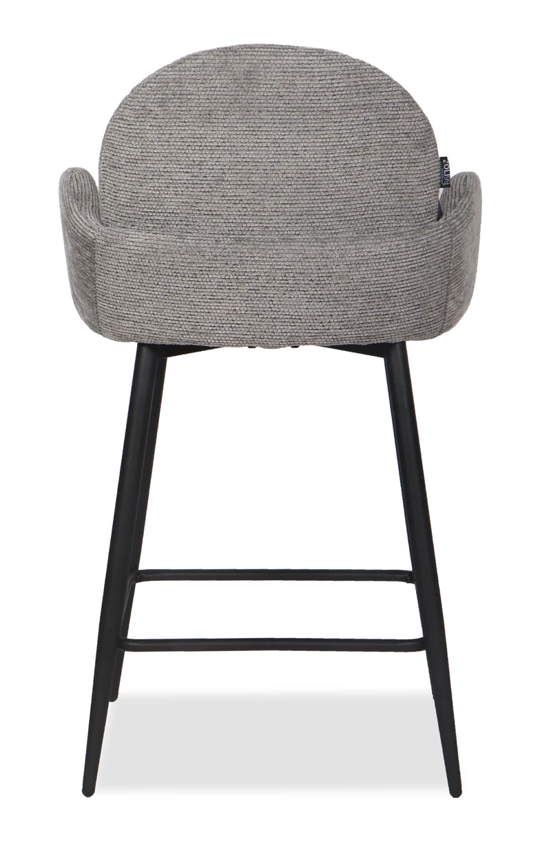 Chaise Haute Tabouret de bar en tissu anti tache, 57x55xH108CM ( 65 cm hauteur assise)- EDEN
