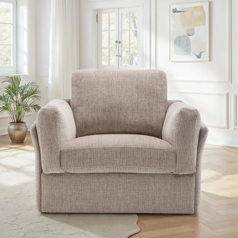 Canapé / fauteuil en tissu anti tache, H87CM - LUCIA