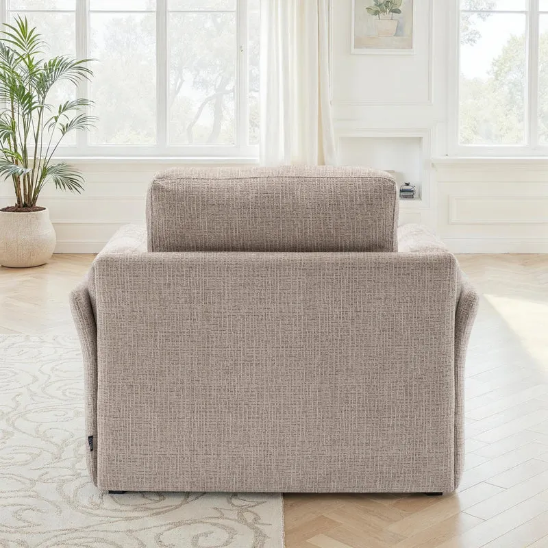Canapé / fauteuil en tissu anti tache, H87CM - LUCIA