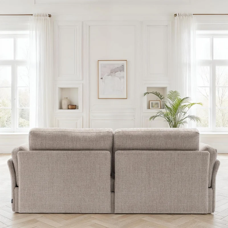 Canapé / fauteuil en tissu anti tache, H87CM - LUCIA