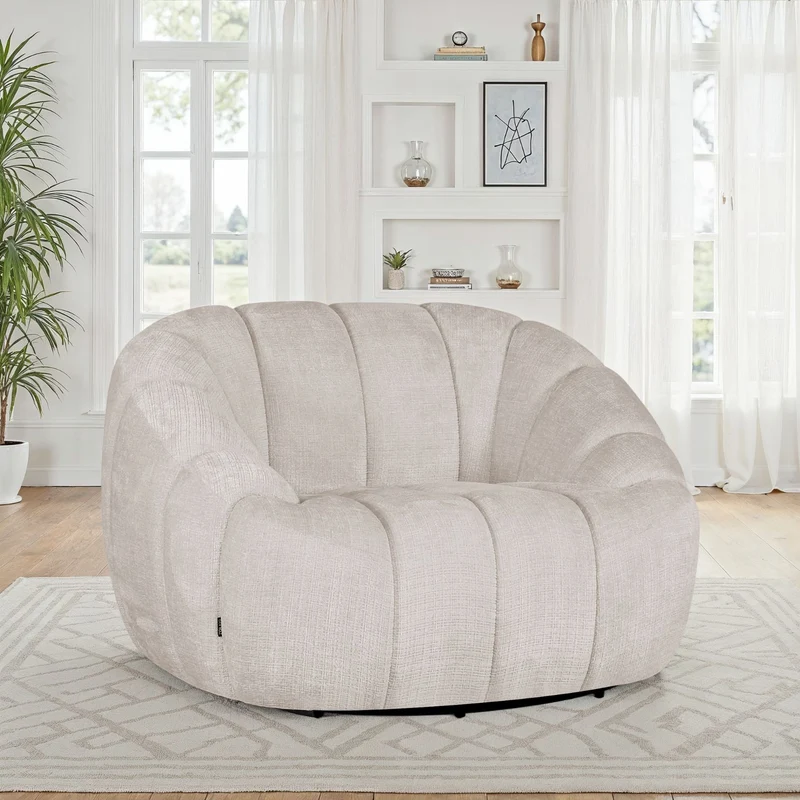 Canapé / fauteuil en tissu anti tache, H79CM - CLOUD