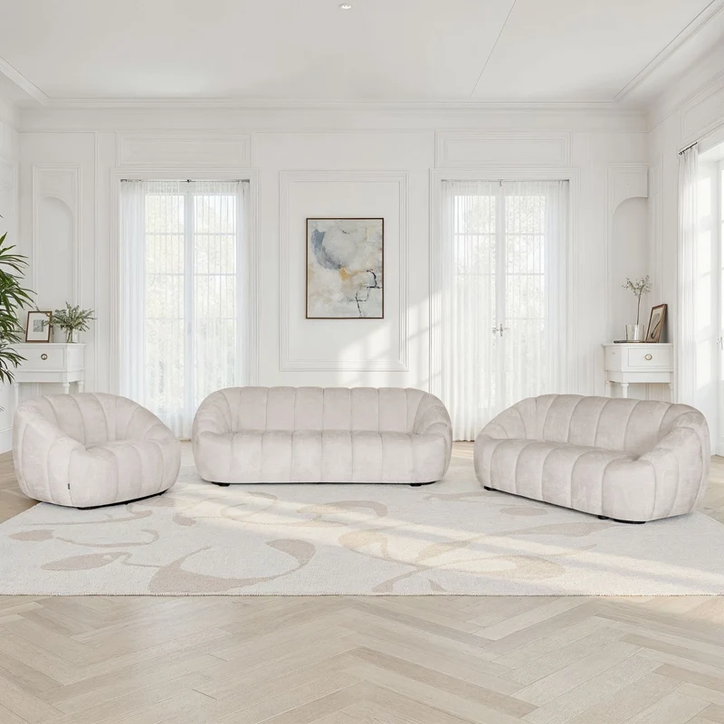 Canapé / fauteuil en tissu anti tache, H79CM - CLOUD