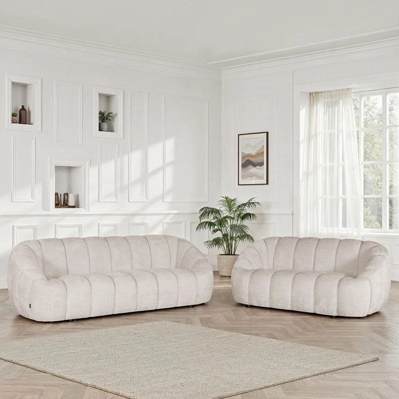 Canapé / fauteuil en tissu anti tache, H79CM - CLOUD