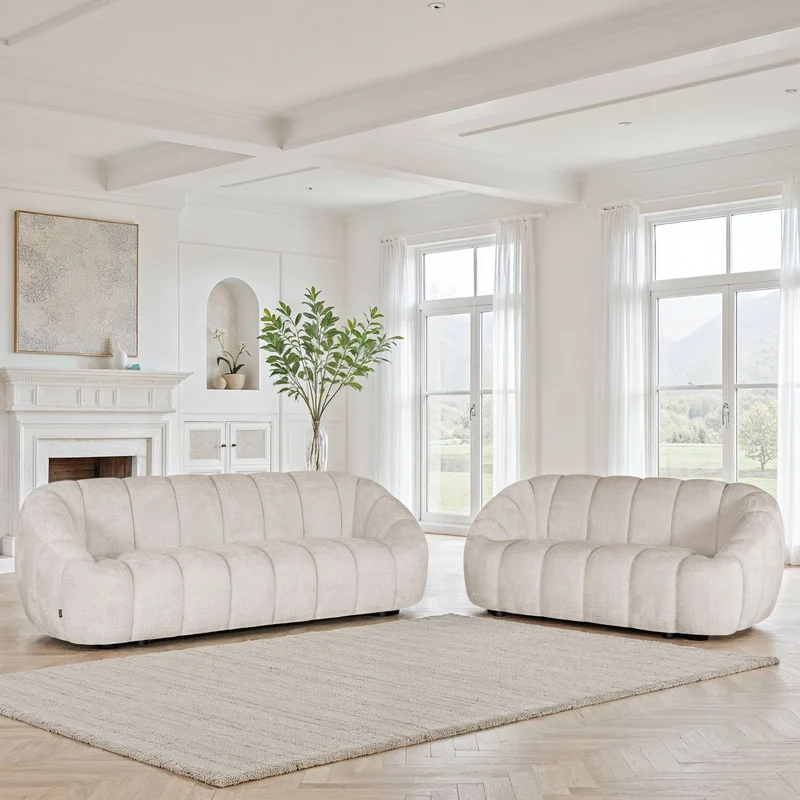 Canapé / fauteuil en tissu anti tache, H79CM - CLOUD