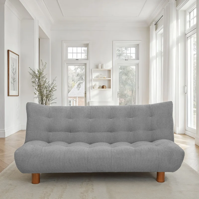 Canapé lit clic-clac convertible en tissu anti tache, 186x103xH89CM - LUCIEN