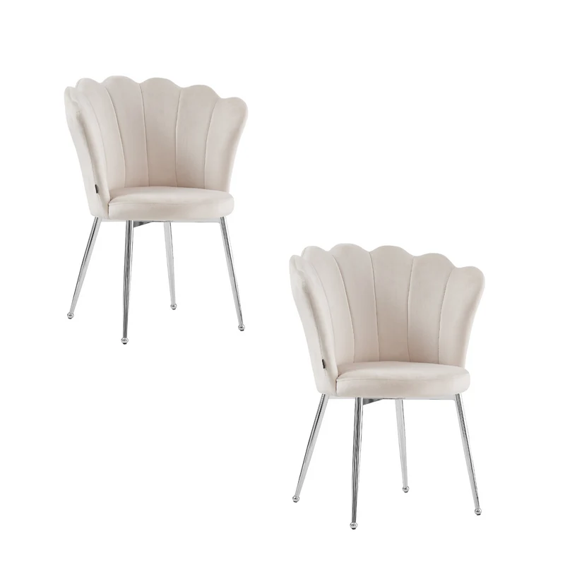 Chaise NYMPHÉA argenté