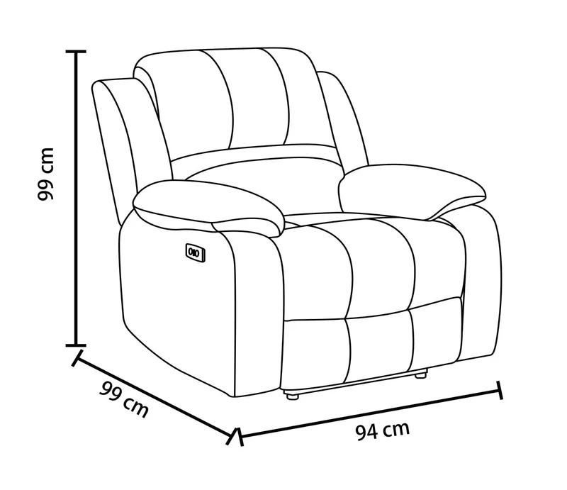 Canapé / fauteuil en tissu anti tache relax super confortable - ROMÉO