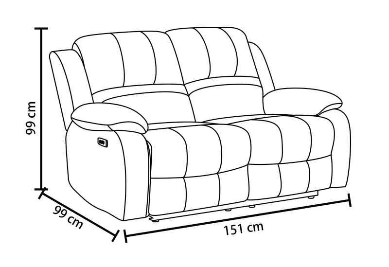 Canapé / fauteuil en tissu anti tache relax super confortable - ROMÉO