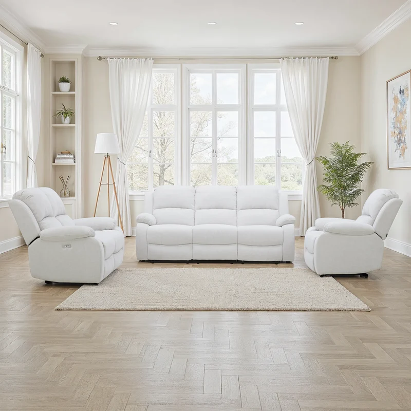 Canapé / fauteuil en tissu anti tache relax super confortable - ROMÉO