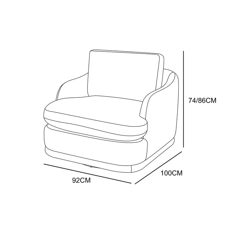Canapé d'angle / fauteuil en tissu anti tache - EVEREST