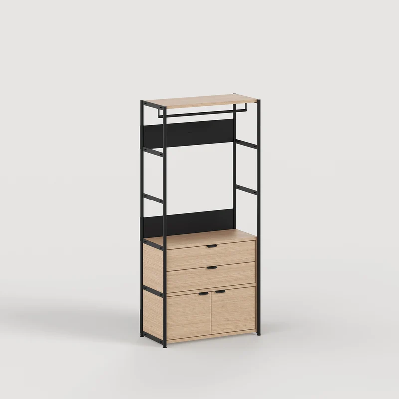 Penderie UNIT - H180 à 215 x L84cm - bois éco-certifié