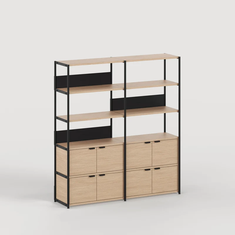 Etagère UNIT - H180 à 215 x L164cm - bois éco-certifié