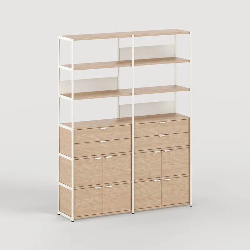 Etagère UNIT - H180 à 215 x L164cm - bois éco-certifié