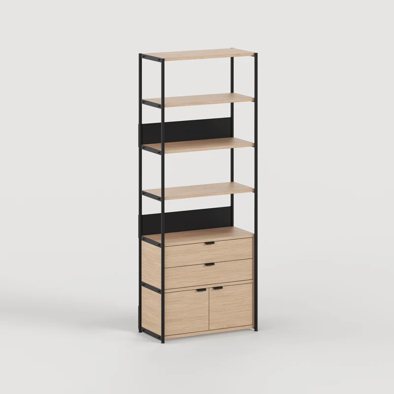 Etagère UNIT - H180 à 215 x L84cm - bois éco-certifié