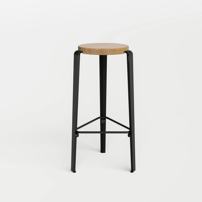 Tabouret de bar LOU - chêne massif